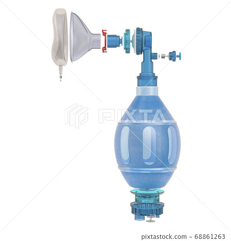 Set of parts of ambu hand bag 68861263