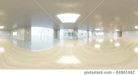 empty room with white walls and wooden floor interior 3d rendering illustration 360 equirectangular panorama empty room with white walls and wooden floor interior 3d rendering illustration 360 equirectangular panorama 68861982