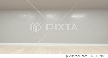 Empty white wall and wooden floor copy space background 3d render illustration Empty white wall and wooden floor copy space background 3d render illustration 68861983