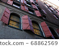 Old building windows and shutters in New York. 68862569