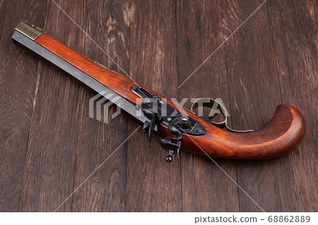 old retro flintlock pistol old retro flintlock pistol 68862889