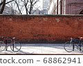 Bicycle parked on the street of New York 68862941