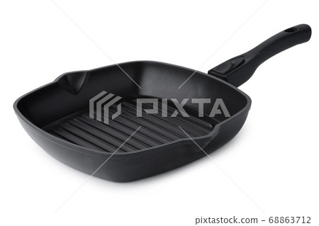 New ceramic non stick frying pan on white background 68863712