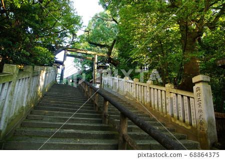 Yokohama Iseyama Emperor's Grand Shrine New back approach, stone steps (Odai Grand Shrine) Miyazaki-cho, Nishi-ku, Yokohama-shi, Kanagawa 68864375