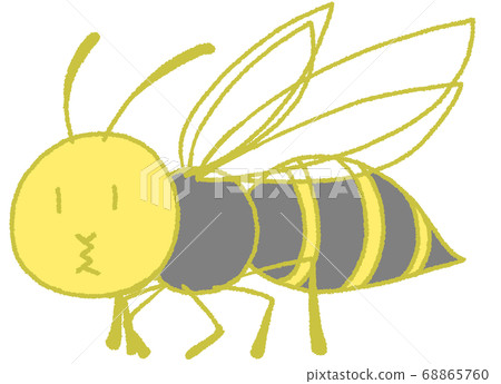 Waiting pastel wasp (yellow) Waiting pastel wasp (yellow) 68865760