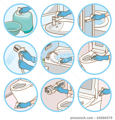 Illustration to remove bacteria Corona virus prevention Infection prevention 68866979