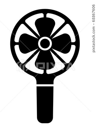 手持風扇/手持風扇/矢量圖標 68867606