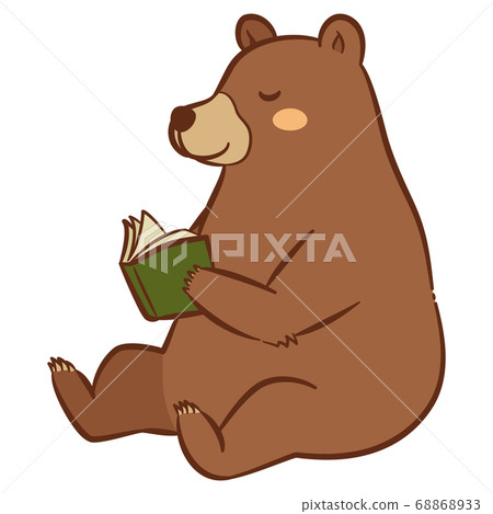 A bear reading a book - Stock Illustration [68868933] - PIXTA