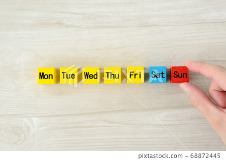 Image of schedule/schedule for one week Image of schedule/schedule for one week 68872445