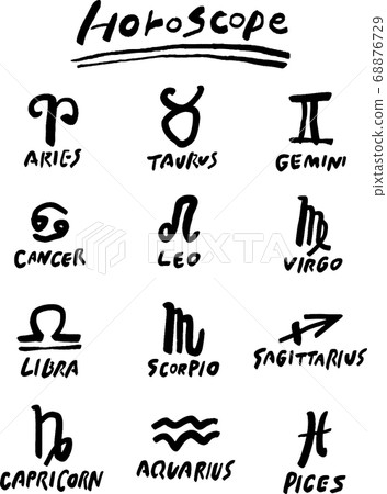 Symbol material for horoscope horoscope black simple 68876729