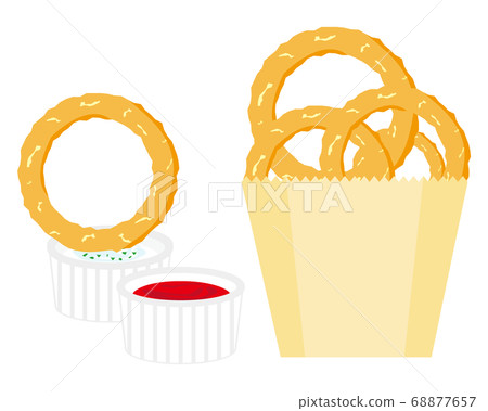 Vector illustration of onion ring 68877657