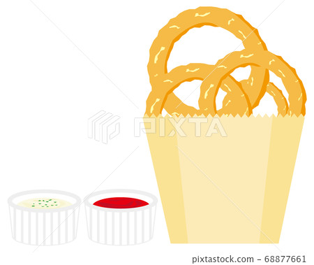 Vector illustration of onion ring 68877661