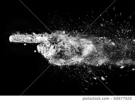 Human finger rocket launch 68877920