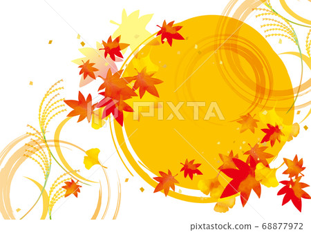 Autumn leaves background material 68877972