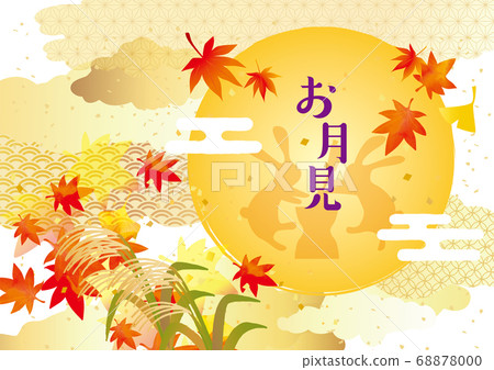 秋月背景素材 68878000