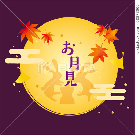 Autumn moon background material Autumn moon background material 68878006