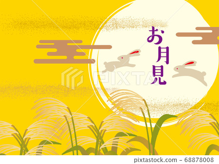 秋月背景素材 68878008