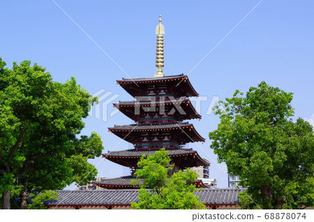 日德王子建造的日本第一座佛教寺院四天王寺 68878074