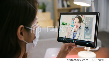 Telemedicine concept with tablet 68878919