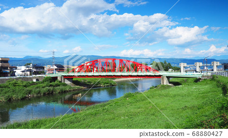 Kamaguchi Bridge Tenryu River Okaya City Nagano Prefecture Kamaguchi Bridge Tenryu River Okaya City Nagano Prefecture 68880427