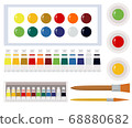 藝術工具水彩畫工具圖 68880682