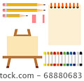 藝術工具塗料繪畫工具圖 68880683