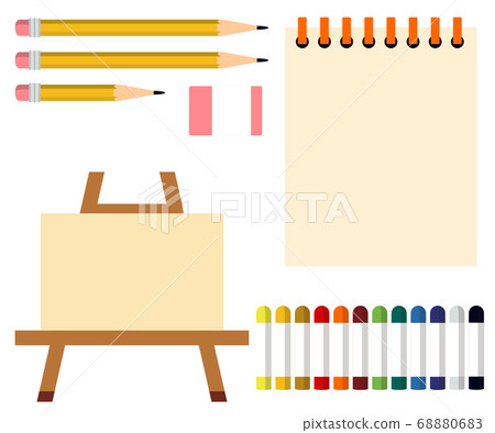 藝術工具塗料繪畫工具圖 藝術工具塗料繪畫工具圖 68880683