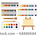 藝術工具水彩畫工具圖 68880684