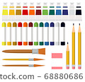 藝術工具水彩畫工具圖 68880686