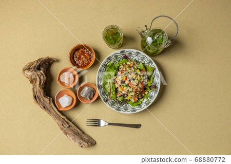 North African Cuisine Couscous Boiled chickpeas with couscous North African Cuisine Couscous Boiled chickpeas with couscous 68880772