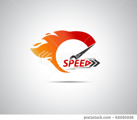 Speed, vector logo racing event-插圖素材 [68880886] - PIXTA圖庫