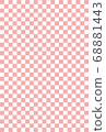 Wrapping lattice pattern (for wallpaper background) pink salmon pink specification, for spring 68881443