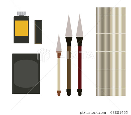 書法東方繪畫墨刷墨刷藝術工具圖 68881465