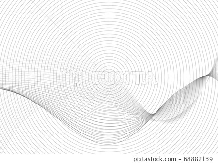 Abstract black and gray wave line circles pattern Abstract black and gray wave line circles pattern 68882139