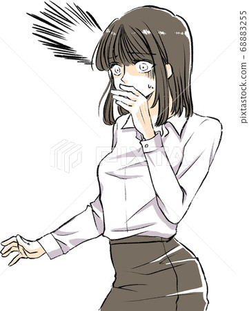 Surprised Woman-Color/Vector Surprised Woman-Color/Vector 68883255