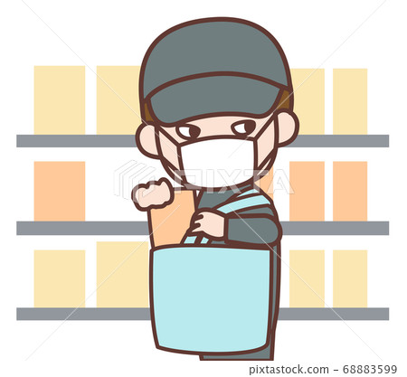 Man shoplifting goods Man shoplifting goods 68883599