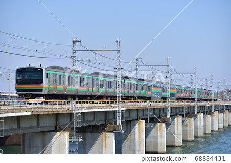 Tokaido Main Line Chigasaki-Hiratsuka JR East E231 series 1000 series K-05 formation (Kokufutsu) Tokaido Main Line Chigasaki-Hiratsuka JR East E231 series 1000 series K-05 formation (Kokufutsu) 68884431