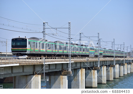 東海道本線茅崎平塚JR東E231系列1000系列K-24編隊（國分） 68884433