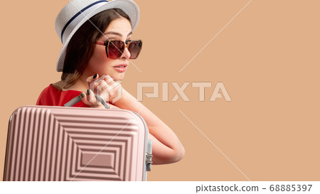 summer trip holiday accessories woman suitcase summer trip holiday accessories woman suitcase 68885397
