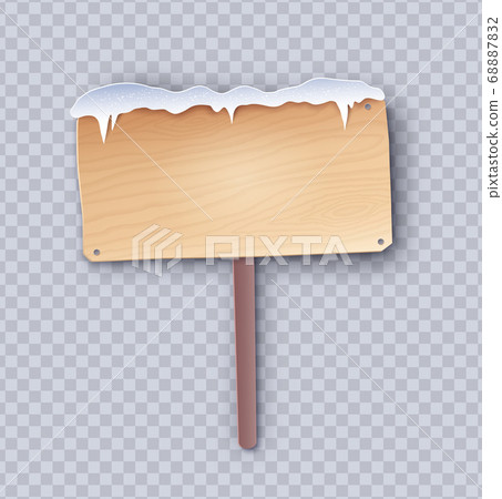 Paper cut wooden signboard - Stock Illustration [68887832] - PIXTA