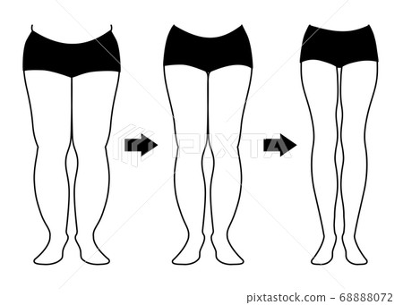 Diet progress leg slimmer monochrome Diet progress leg slimmer monochrome 68888072