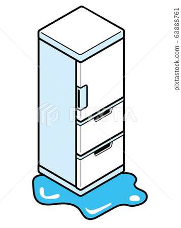 Refrigerator leaking water on the floor 68888761