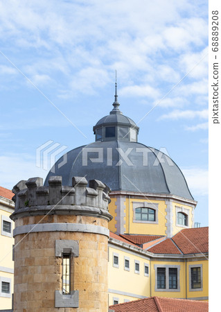 Old provincial correctional prison of Oviedo, built in 1886, converted into an archive, Asturias, Spain 68889208