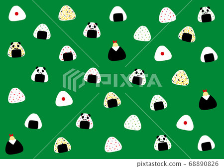 各種圖案簡單可愛的飯糰橫2 68890826