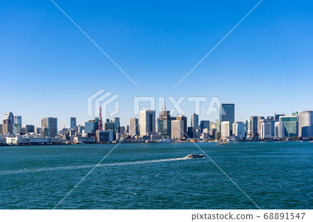 Tokyo Tower and water bus Tokyo Tower and water bus 68891547