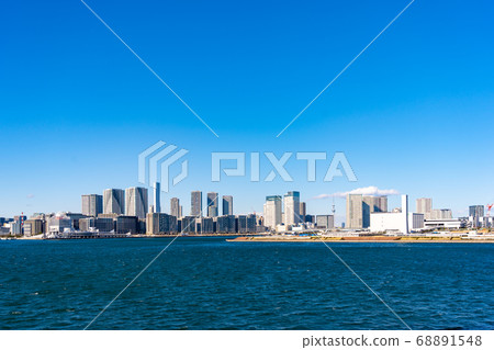 Sky Tree and Tokyo Bay 68891548