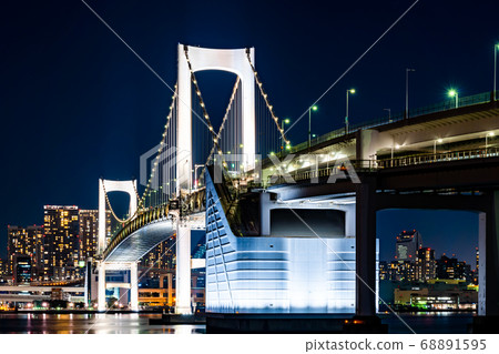 Lighted-up Rainbow Bridge 68891595