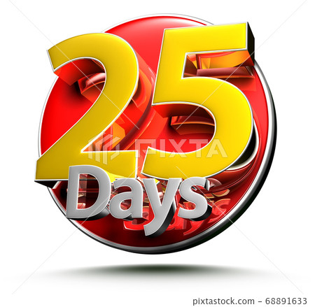 25 days 3d. 25 days 3d. 68891633
