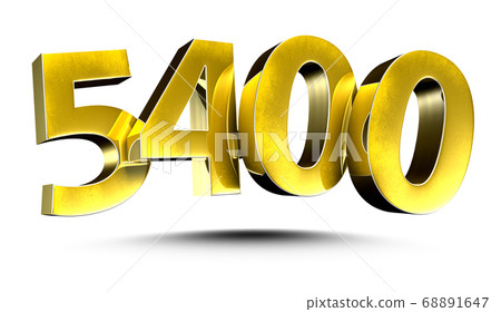 number 5400 3d. 68891647