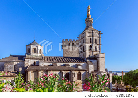 Beautiful view of Avignon cathedral (Cathedral of Our Lady of Doms) Beautiful view of Avignon cathedral (Cathedral of Our Lady of Doms) 68891873